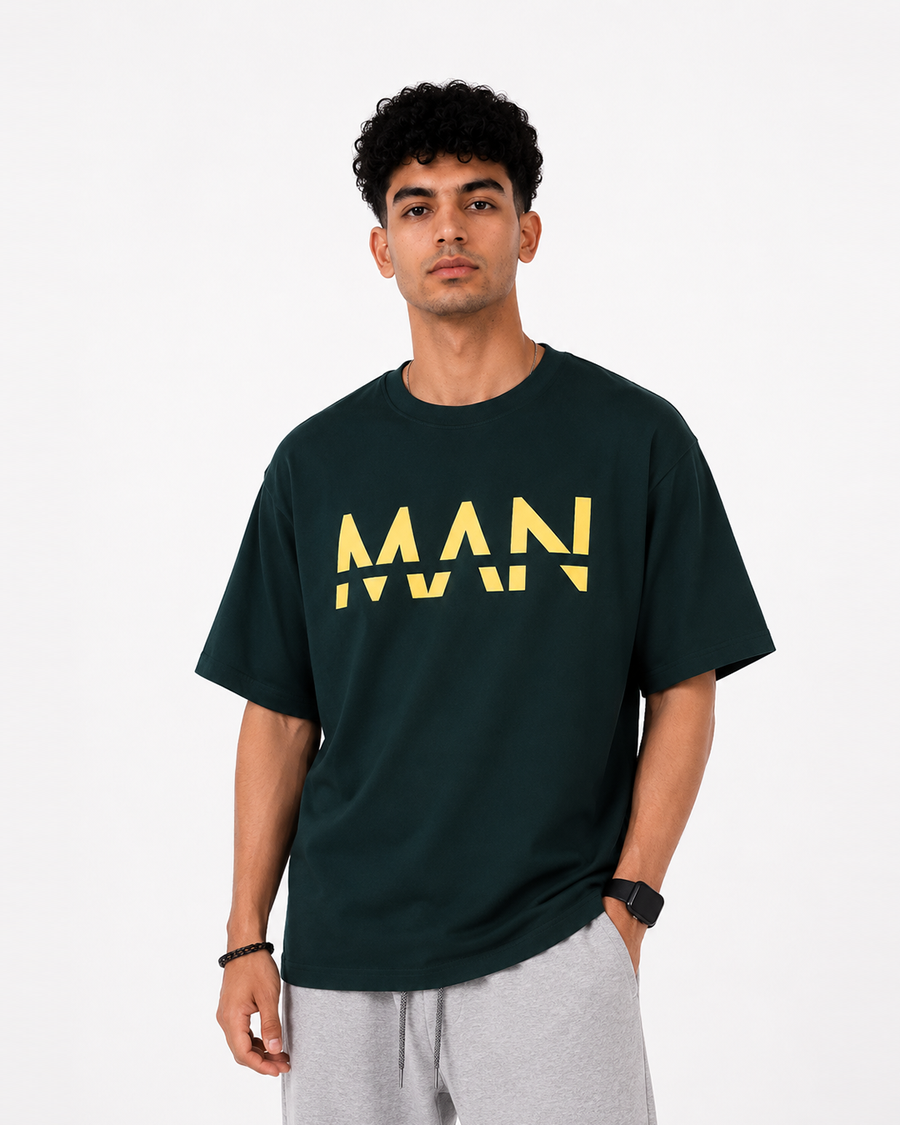 MAAN Forest Green Oversized T-Shirt | F2G