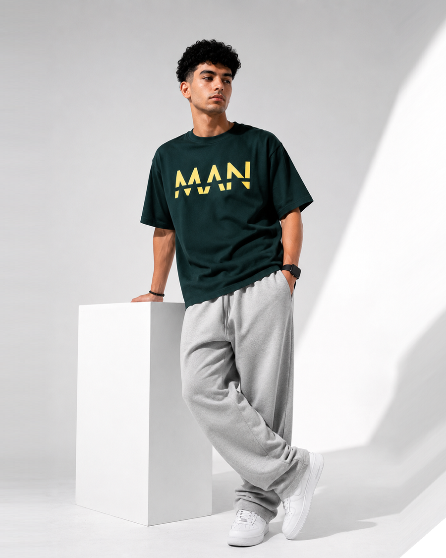 MAAN Forest Green Oversized T-Shirt | F2G