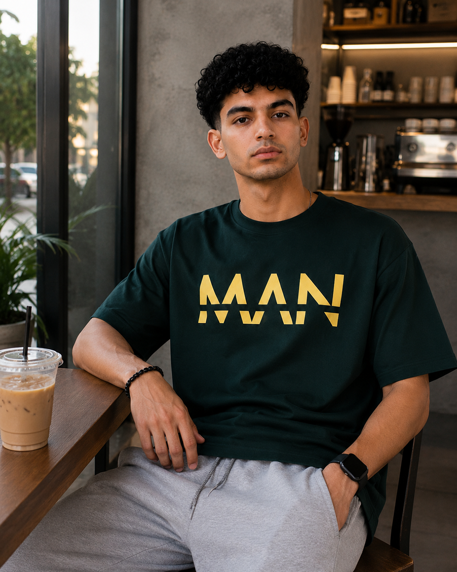 MAAN Forest Green Oversized T-Shirt | F2G