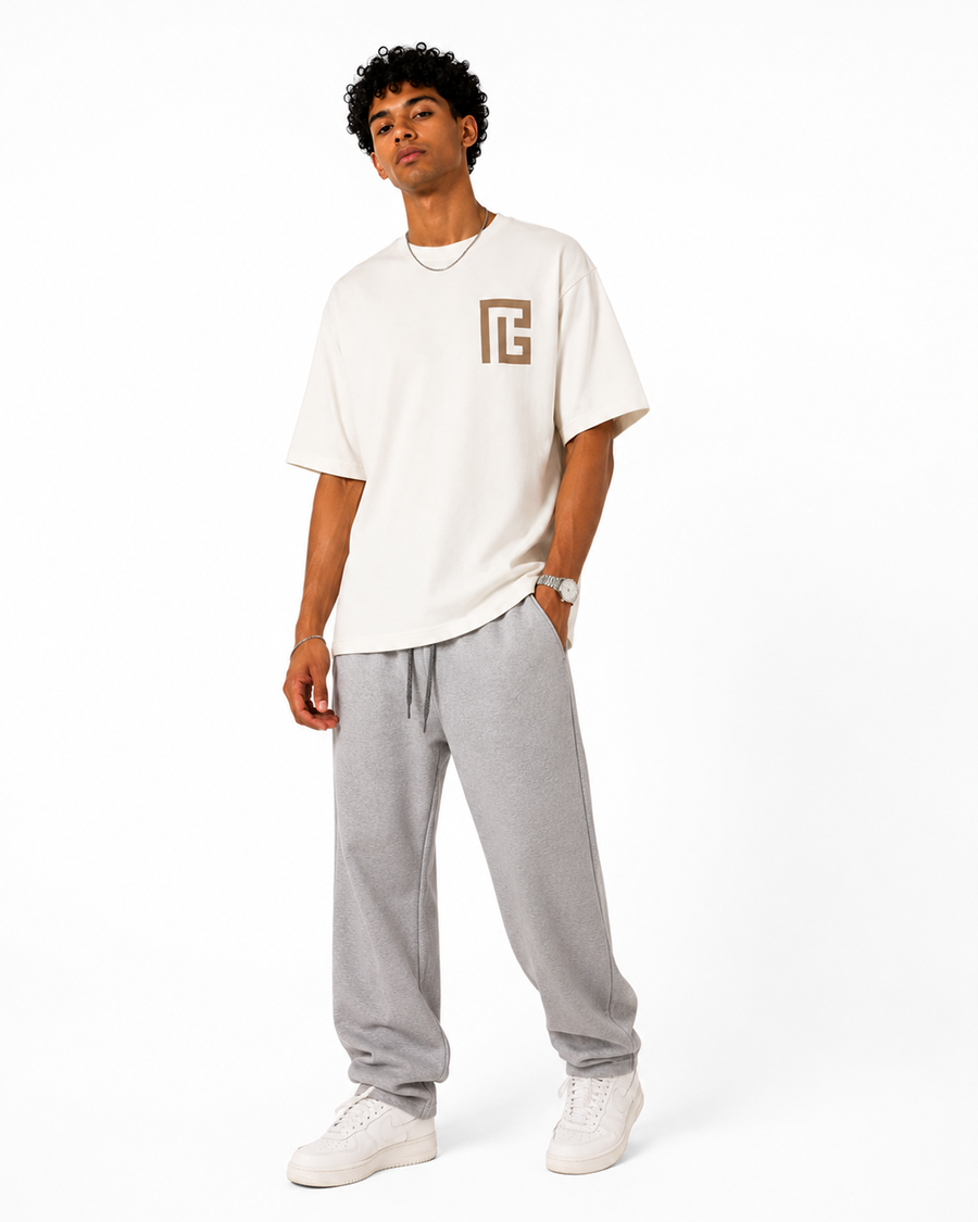 Hidden Signature Off White Oversized T-Shirt | F2G