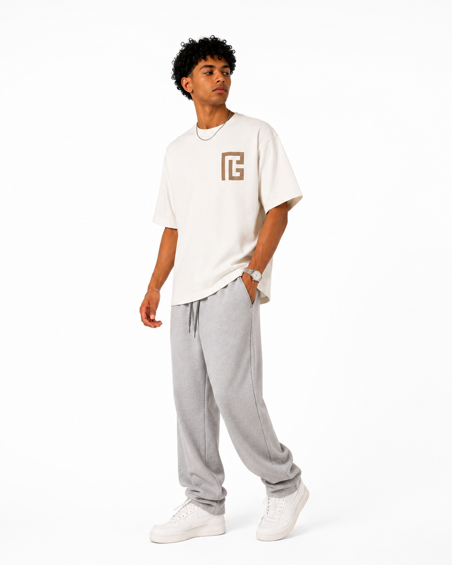 Hidden Signature Off White Oversized T-Shirt | F2G