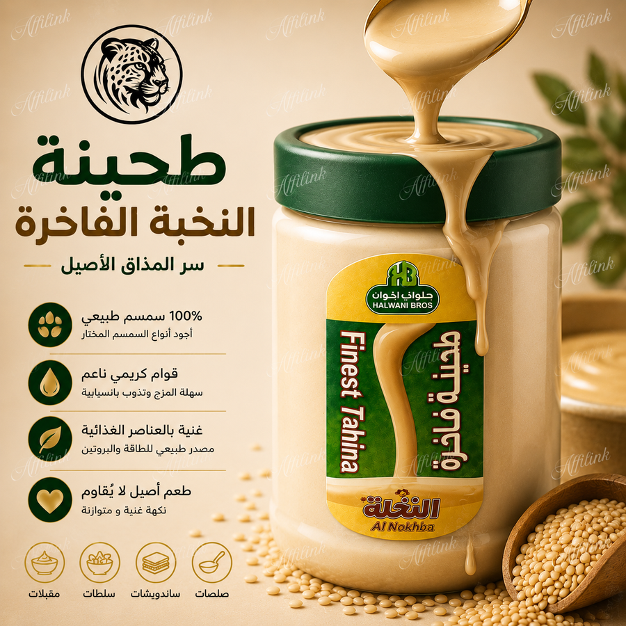 طحينة النخبة الفاخرة – سر المذاق الأصيل في كل وجبة