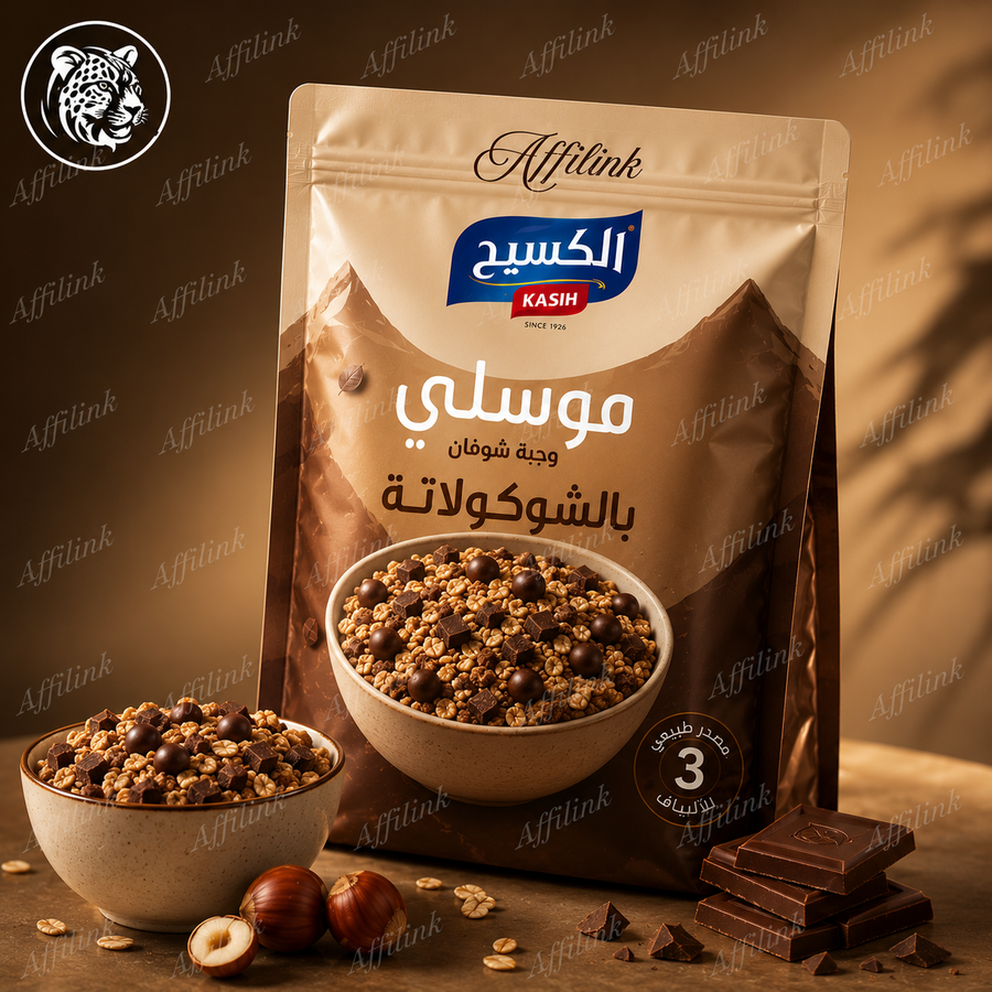 موسلي الشوكولاتة من الكسيج – طاقة يومك بطعم فاخر
