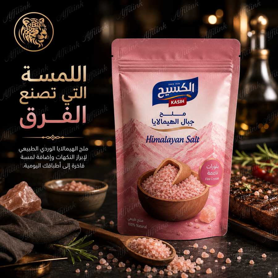ملح الهيمالايا الوردي الطبيعي... نقاء الطبيعة ولمسة فاخرة لكل وصفة