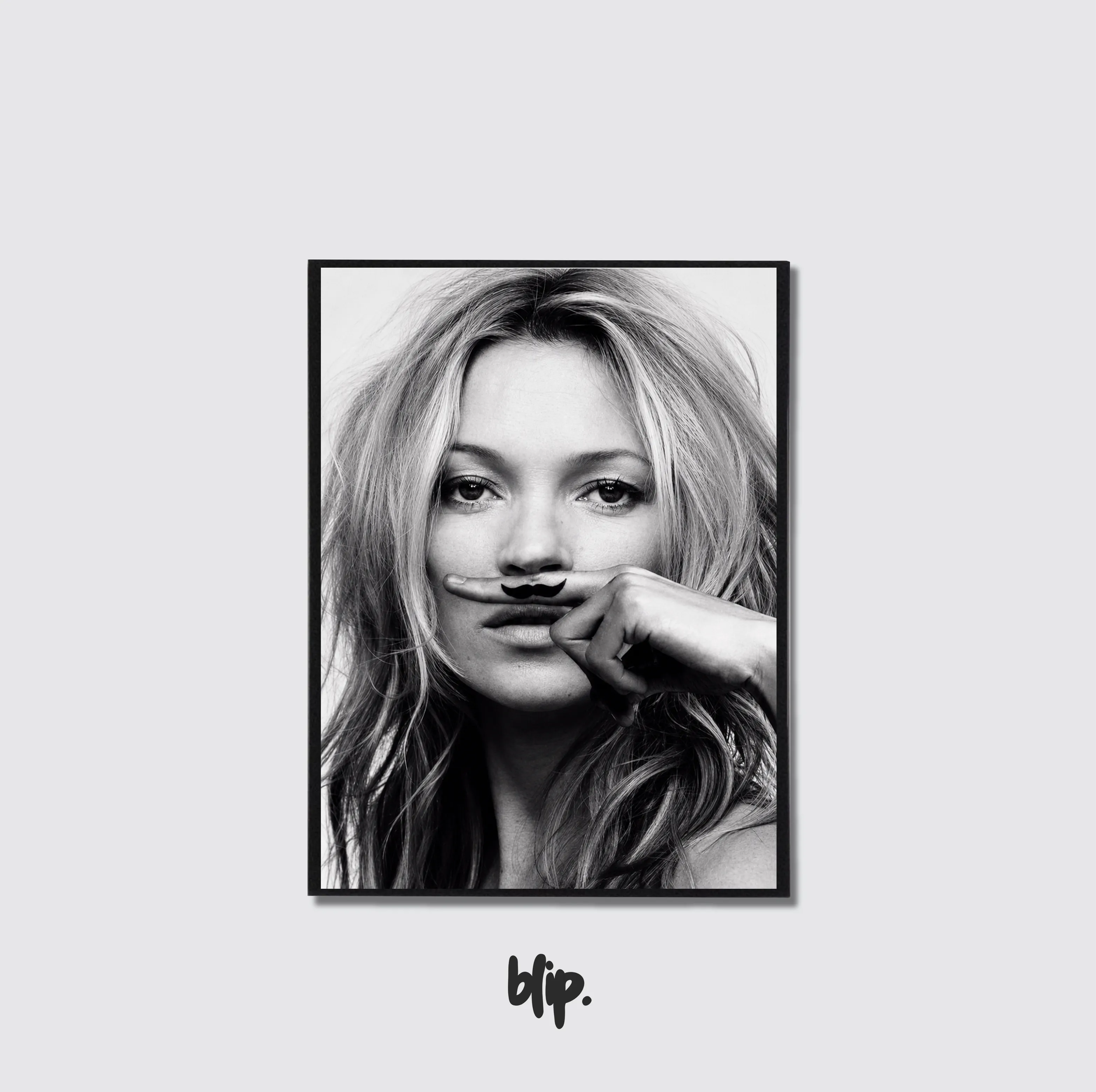 Kate Moss Mustache