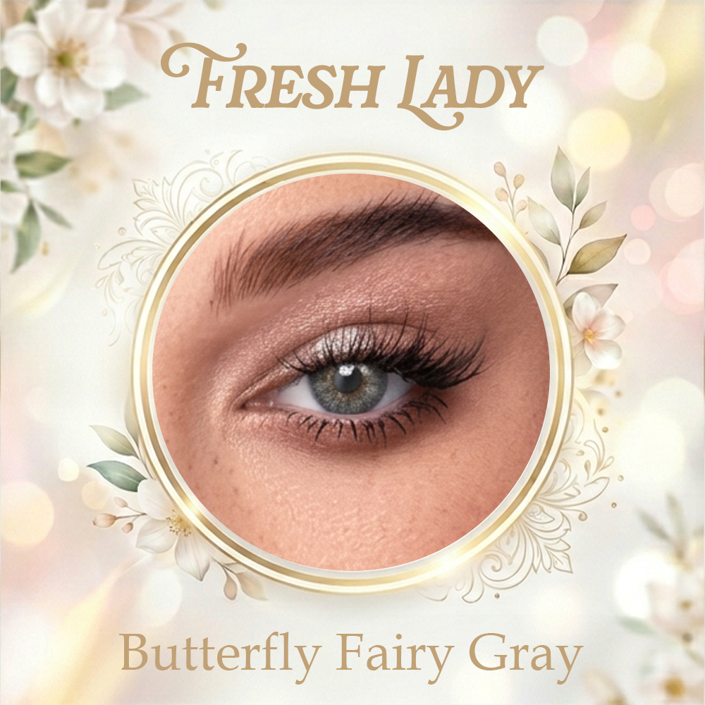 Fresh Lady Butterfly Fairy Gray