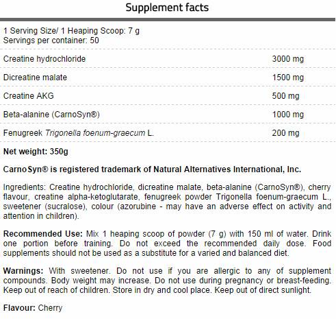 FA Nutrition CREA CORE 340 gm