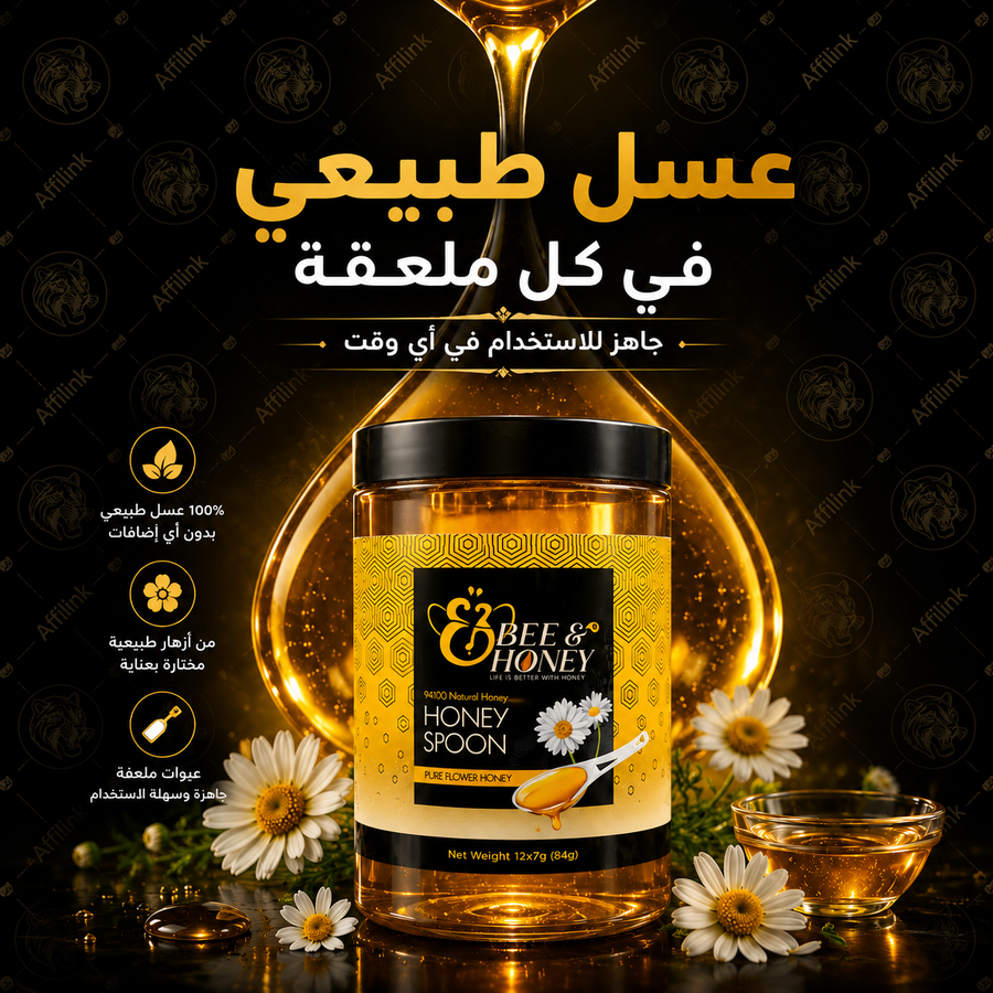عسل الحبة السوداء Bee & Honey – مزيج طبيعي بنكهة غنية وجودة مميزة