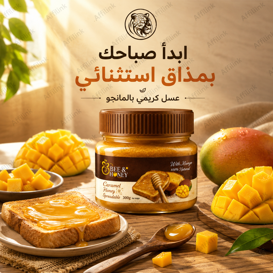 عسل كريمي بالفراولة الطبيعية – قوام ناعم ومذاق فاخر في كل ملعقة.