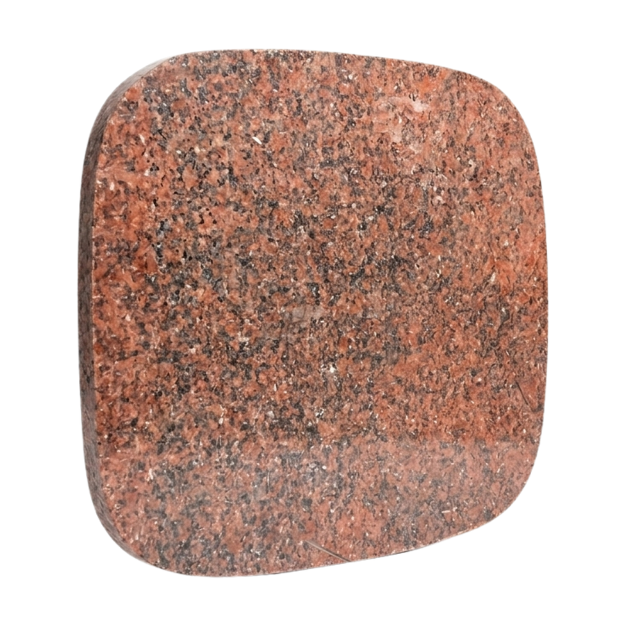 Premium Natural Red Granite Pastry Board, 47x37 cm Durable Cutting and Serving Slab