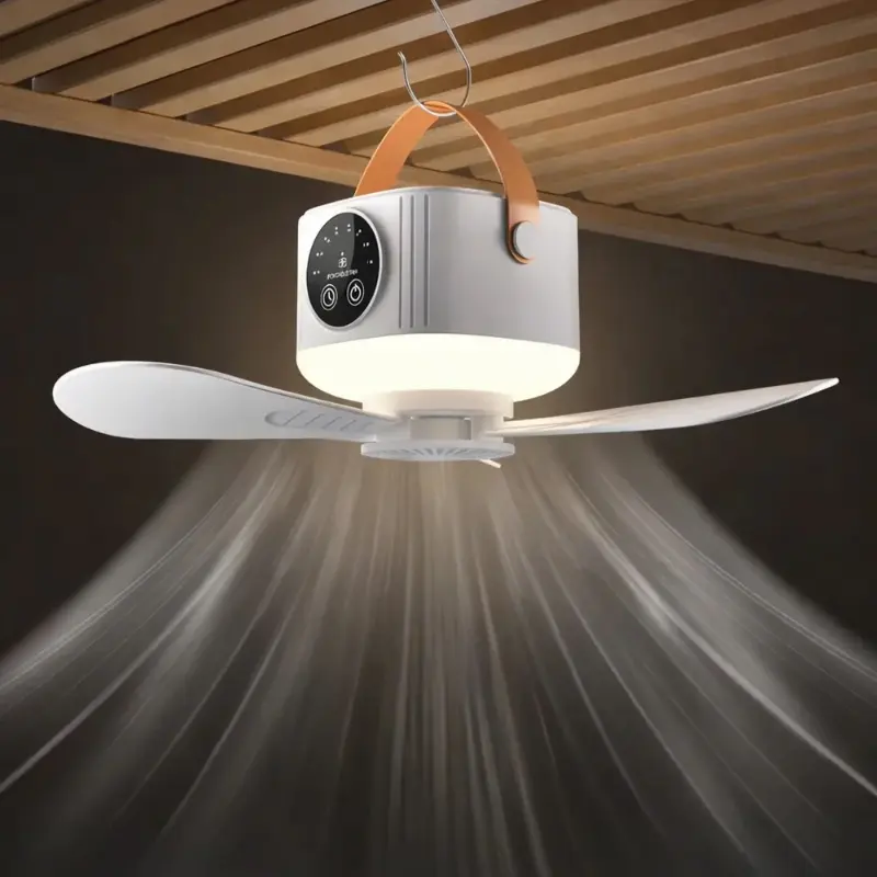 مروحة 2 في 1 بإضاءة LED – تبريد وإضاءة في جهاز واحد