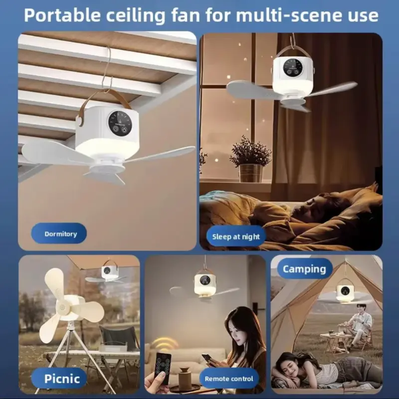 مروحة 2 في 1 بإضاءة LED – تبريد وإضاءة في جهاز واحد