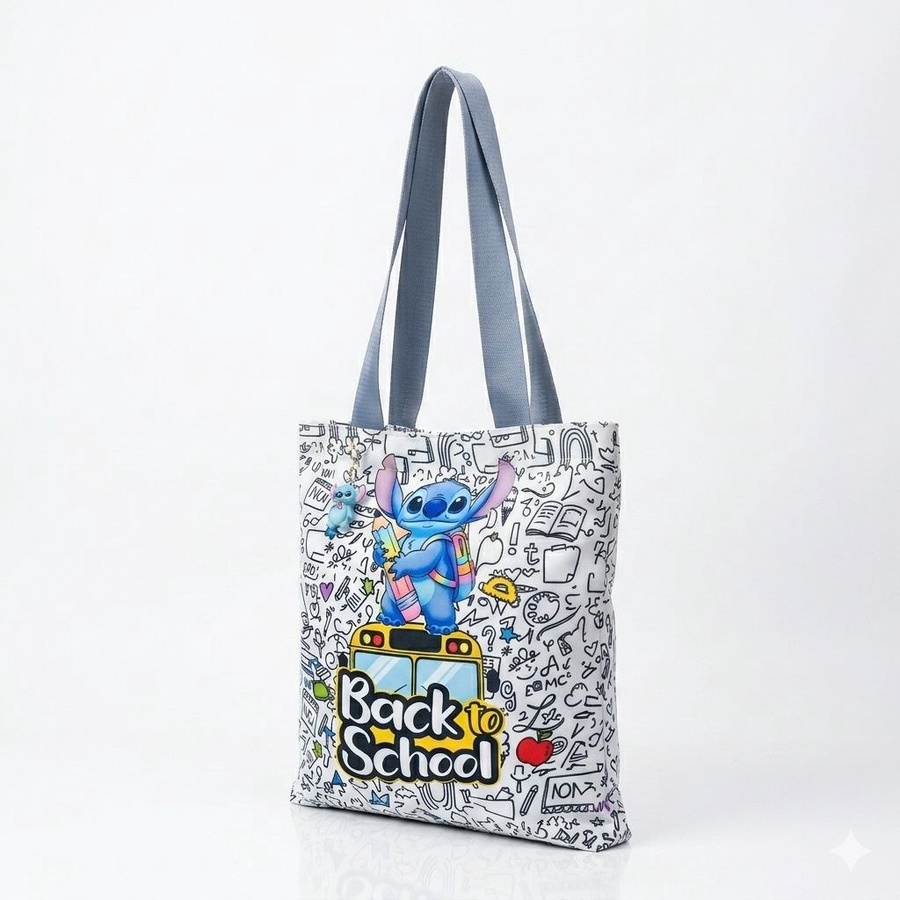 توتي باج (Tote Bag) قماشية للأطفال بتصاميم شخصيات كرتونية محبوبة | Demand & Beyond
