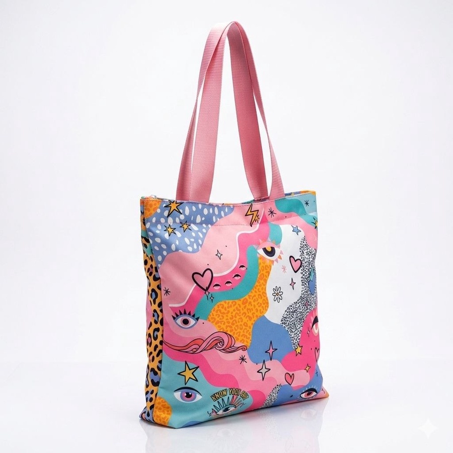  توتي باج حريمي وأطفالي  (Tote Bag) مطبوعة بتصاميم عصرية | Demand & Beyond