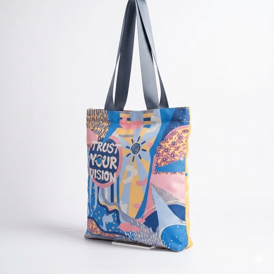  توتي باج حريمي وأطفالي  (Tote Bag) مطبوعة بتصاميم عصرية | Demand & Beyond