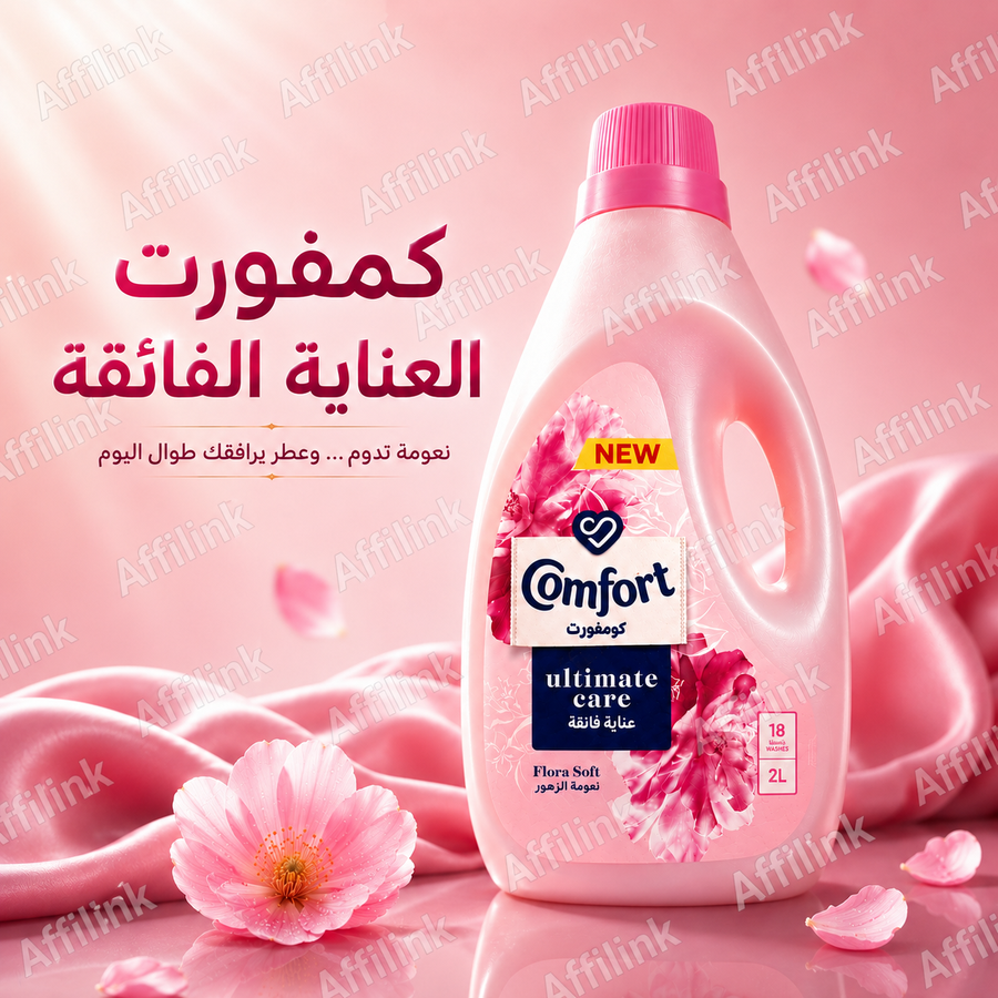كمفورت العناية الفائقة – نعومة تدوم وعطر زهور يرافقك طوال اليوم