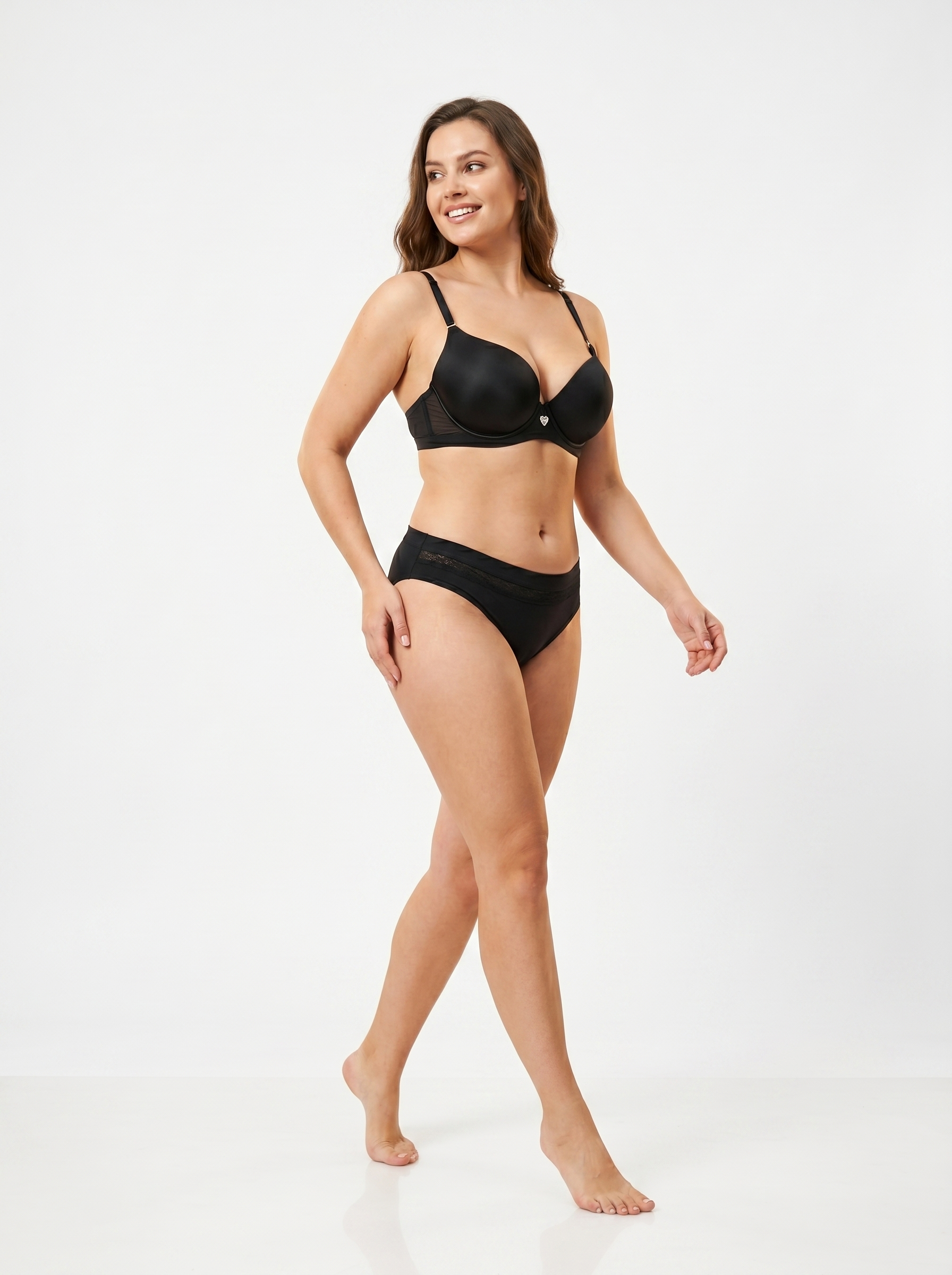 Plunge Mesh Lingerie-Set