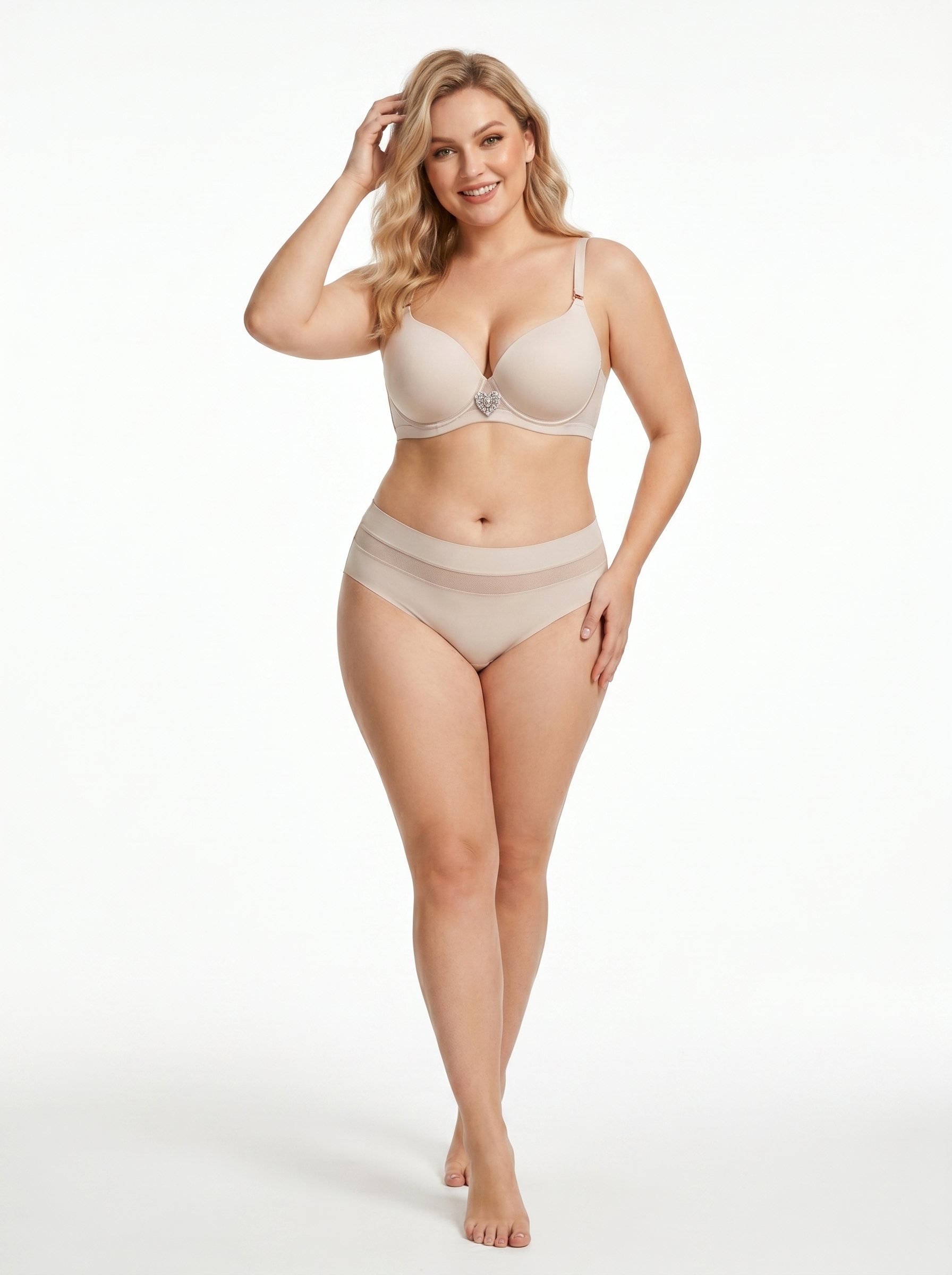 Plunge Mesh Lingerie-Set