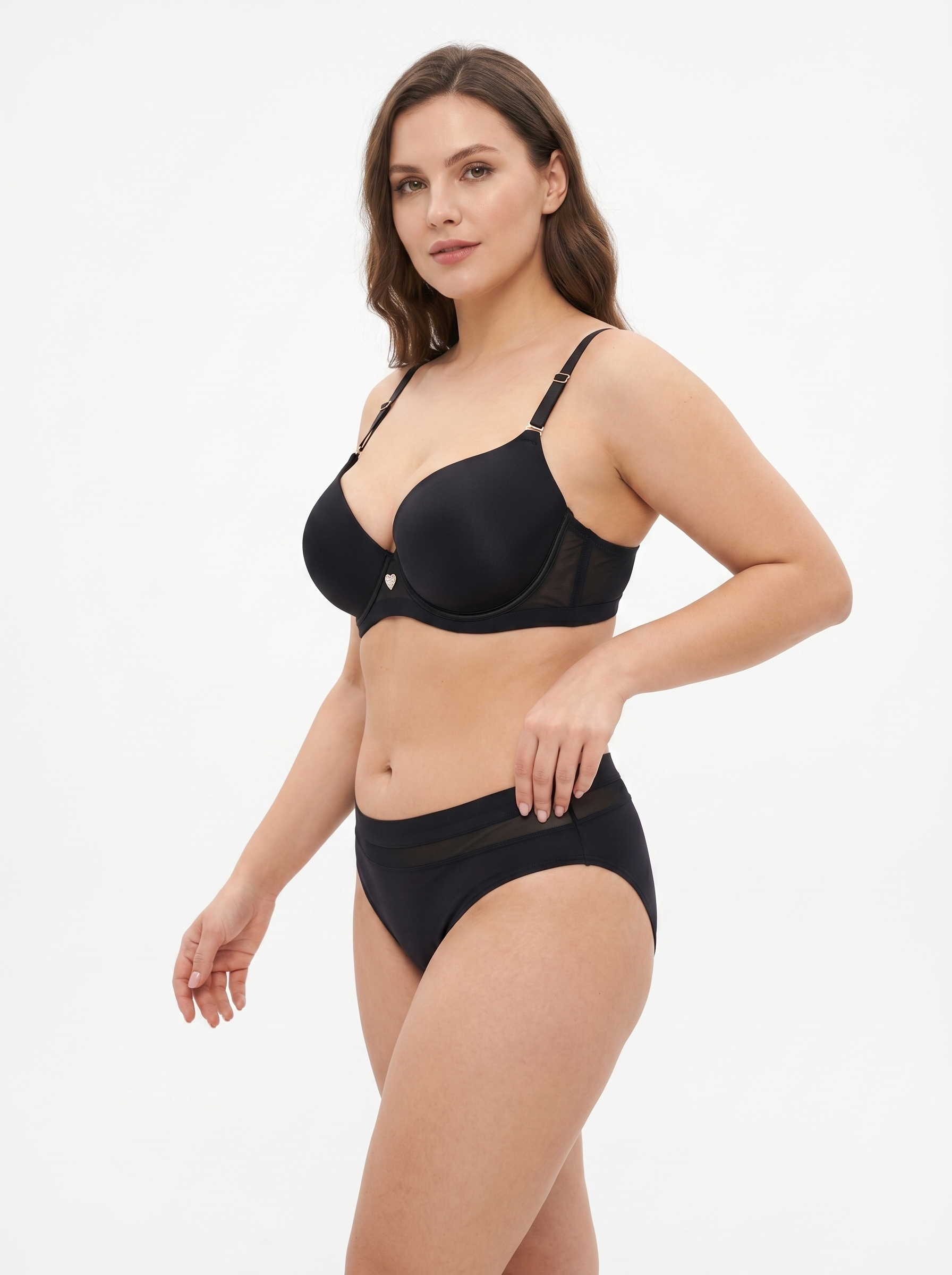 Plunge Mesh Lingerie-Set