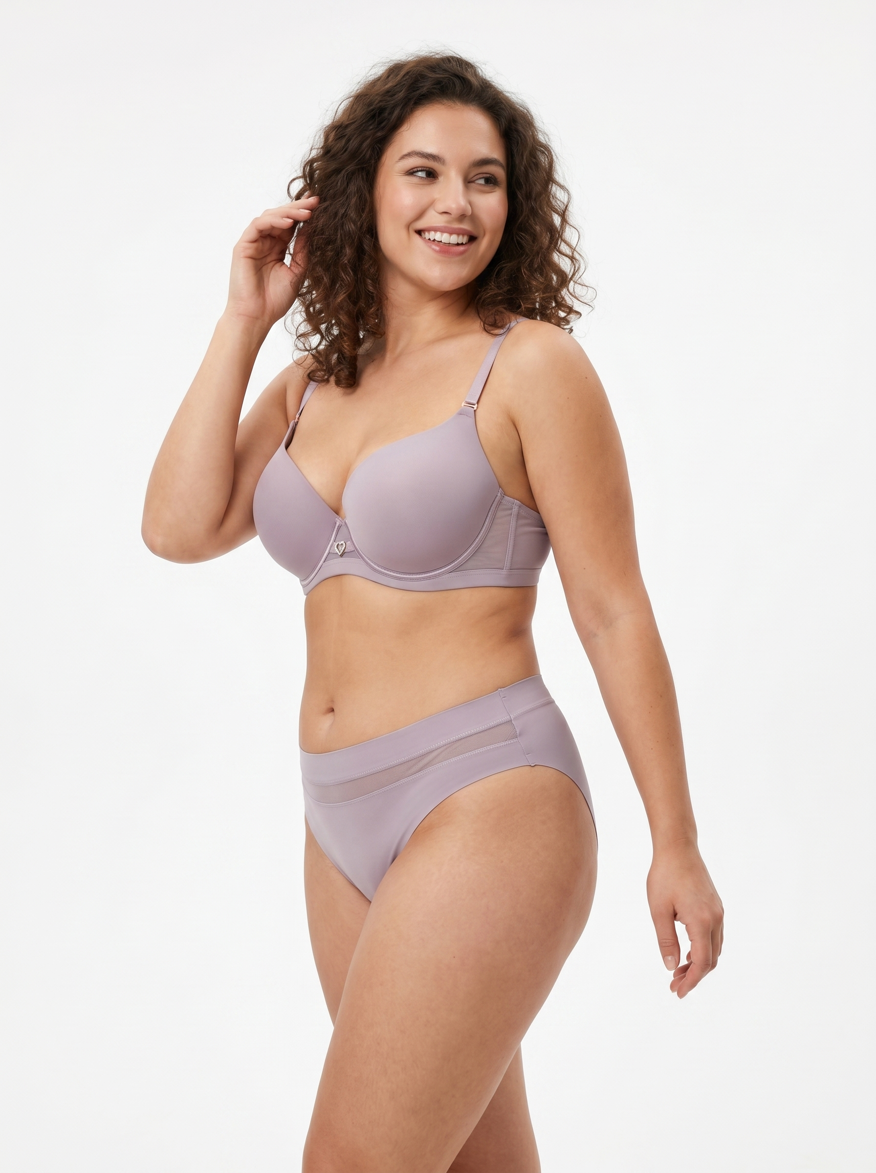 Plunge Mesh Lingerie-Set