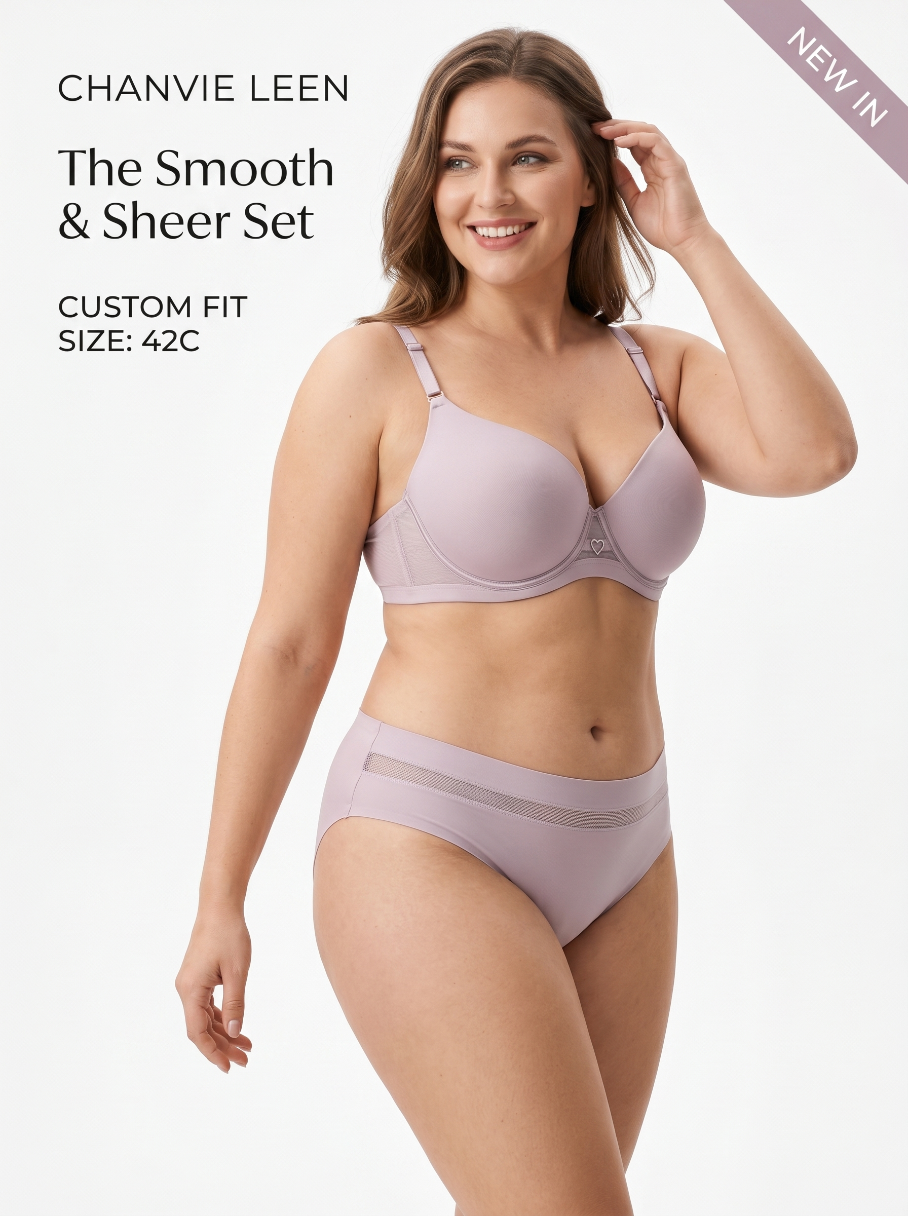 Plunge Mesh Lingerie-Set