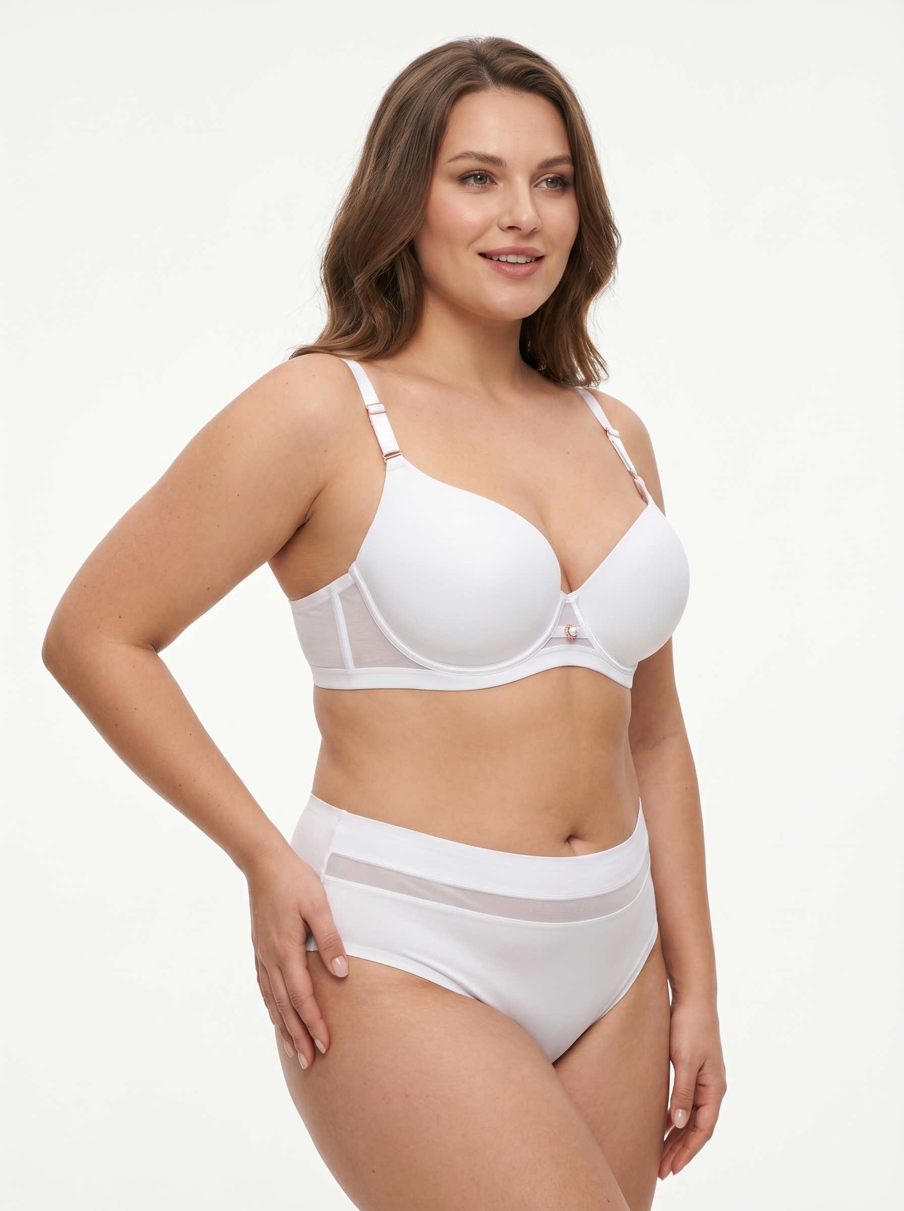 Plunge Mesh Lingerie-Set