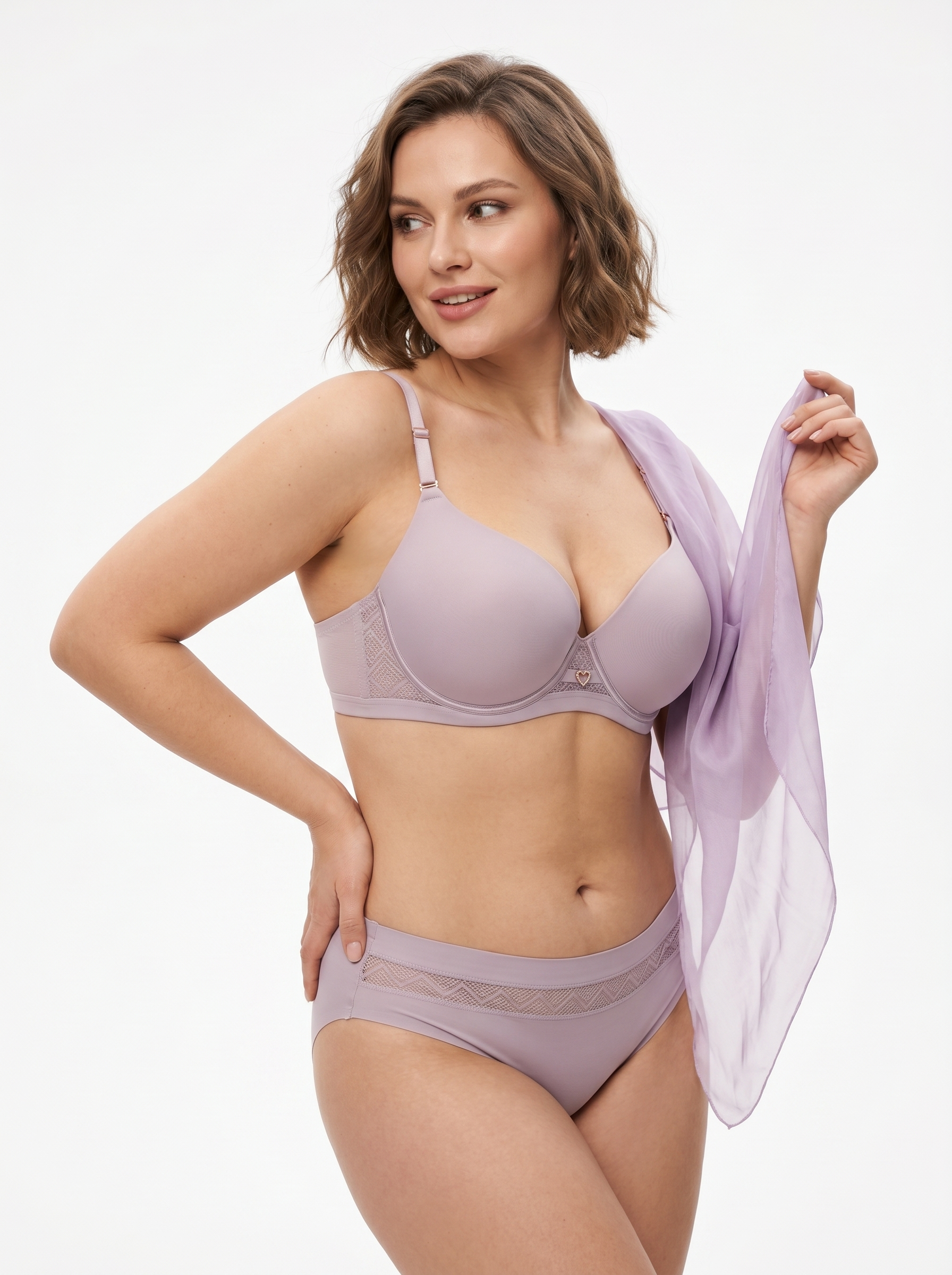 Plunge Mesh Lingerie-Set