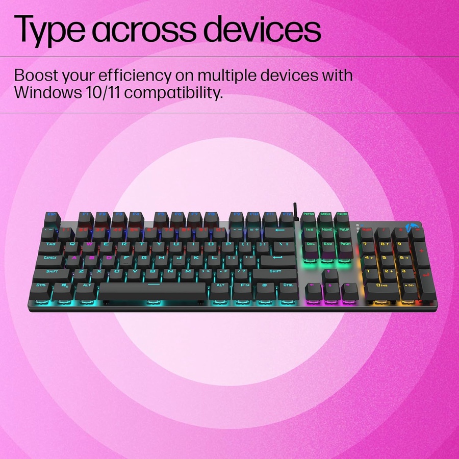HP GK400F RGB Wired Gaming Mechanical Keyboard