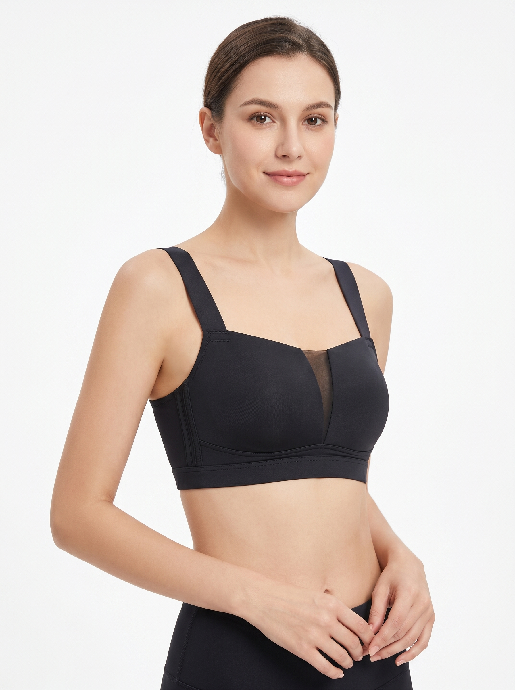 Wide Strap Yoga Bra