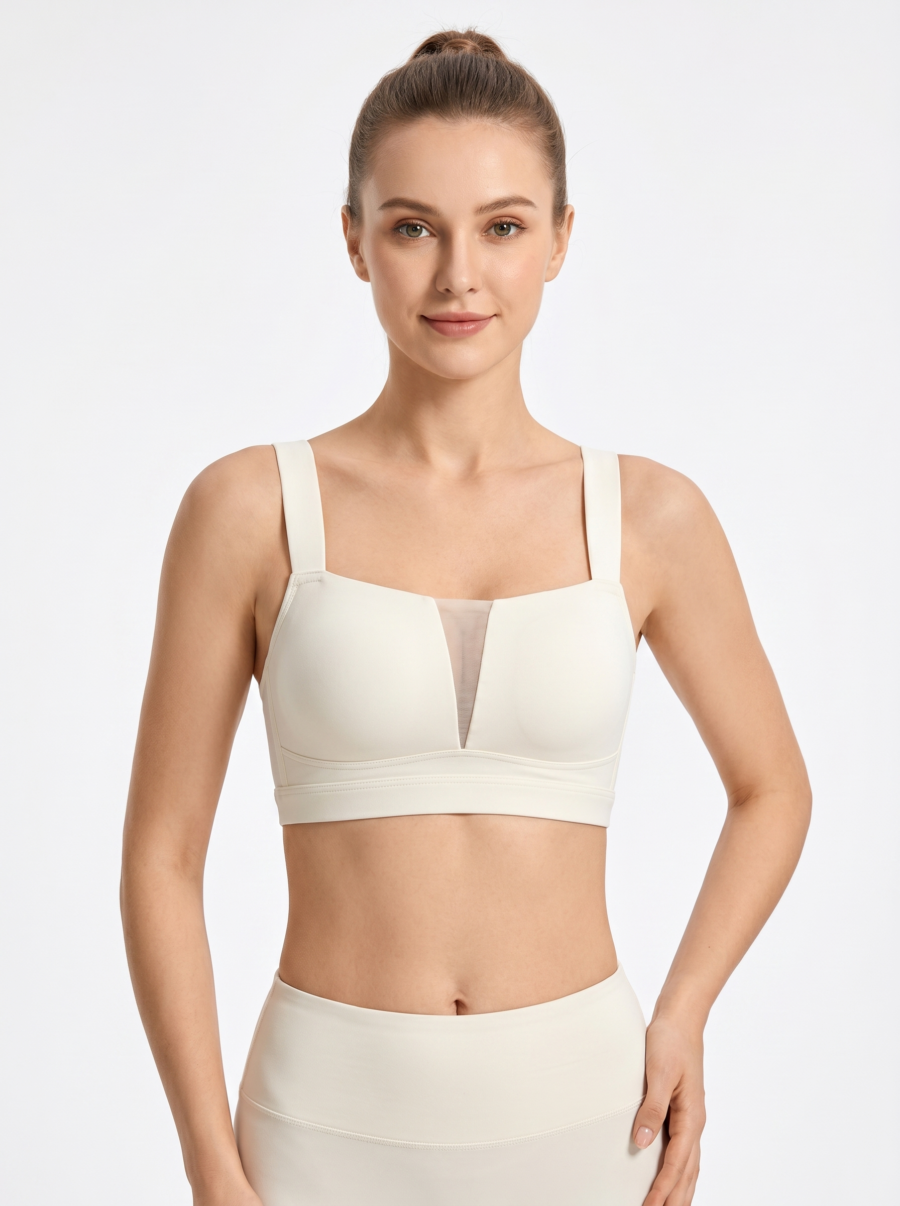Wide Strap Yoga Bra