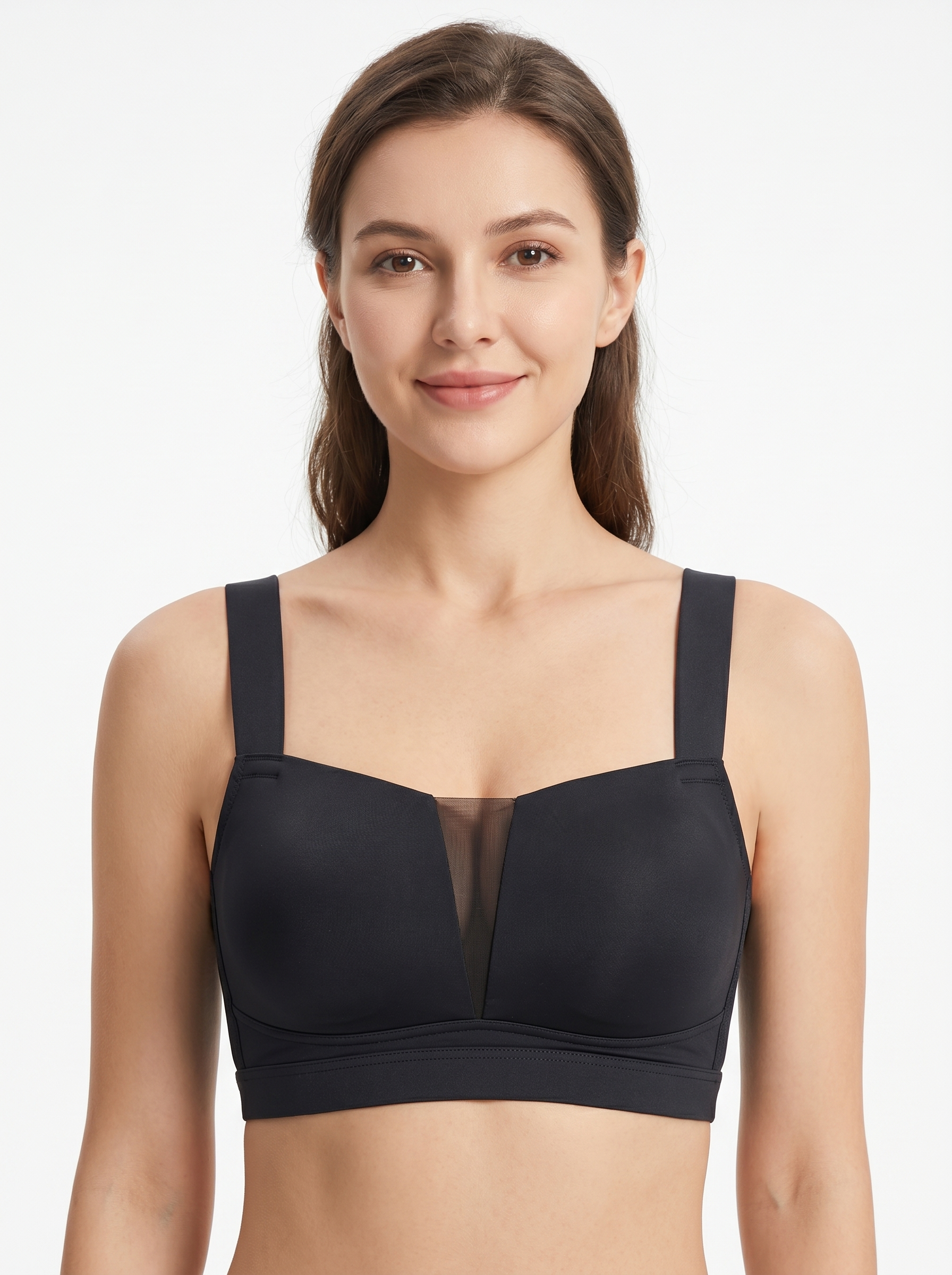 Wide Strap Yoga Bra