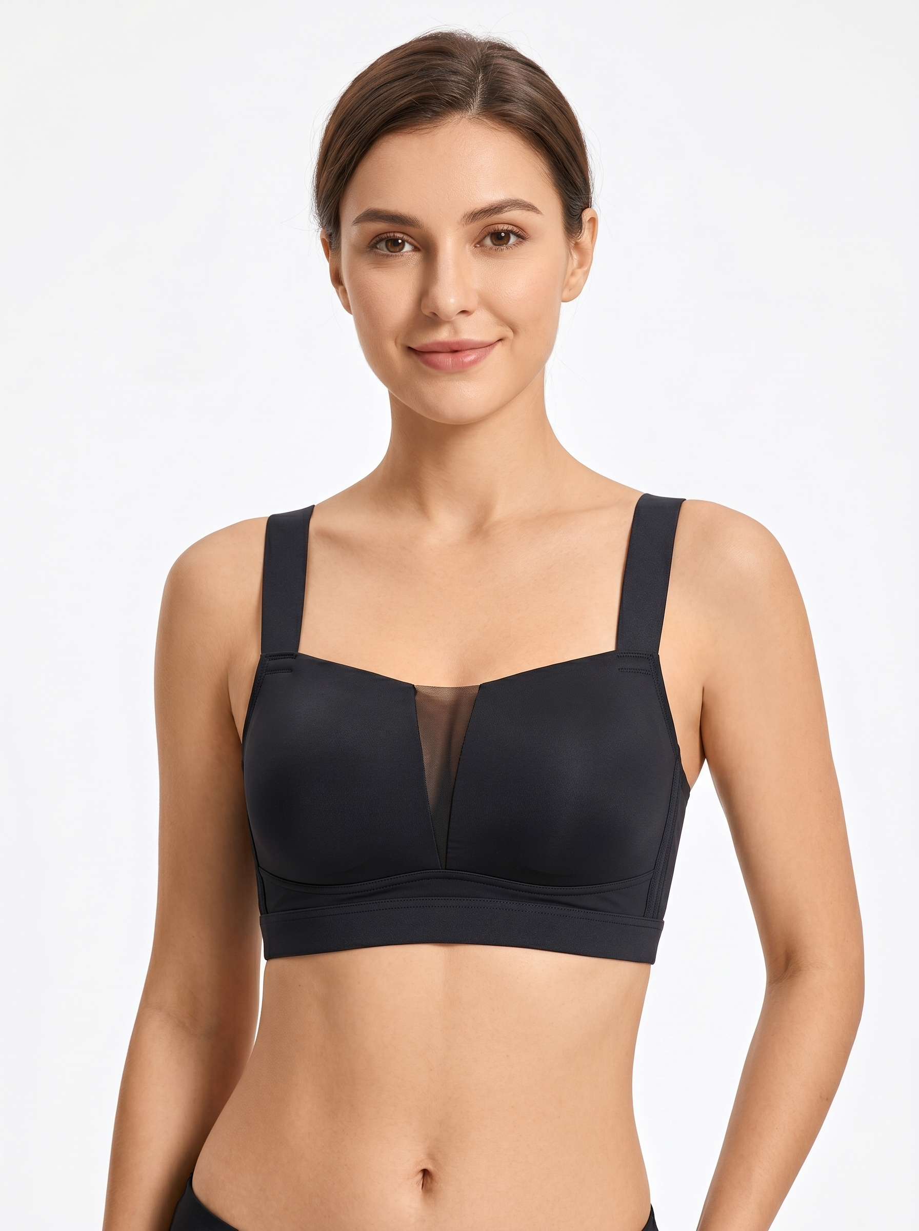 Wide Strap Yoga Bra