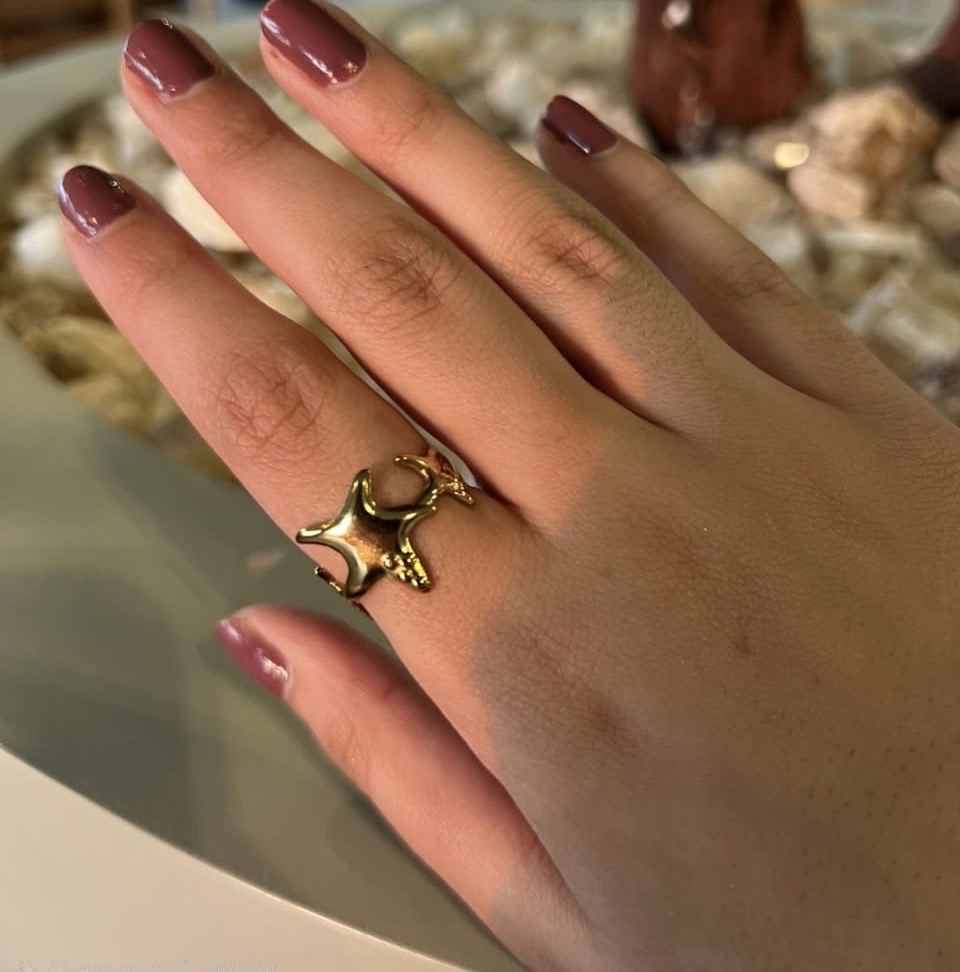 Intertwined Star Ring 