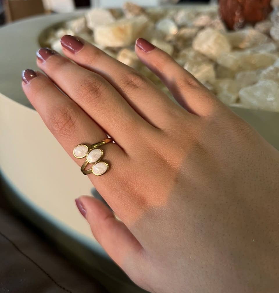 White Stone Ring