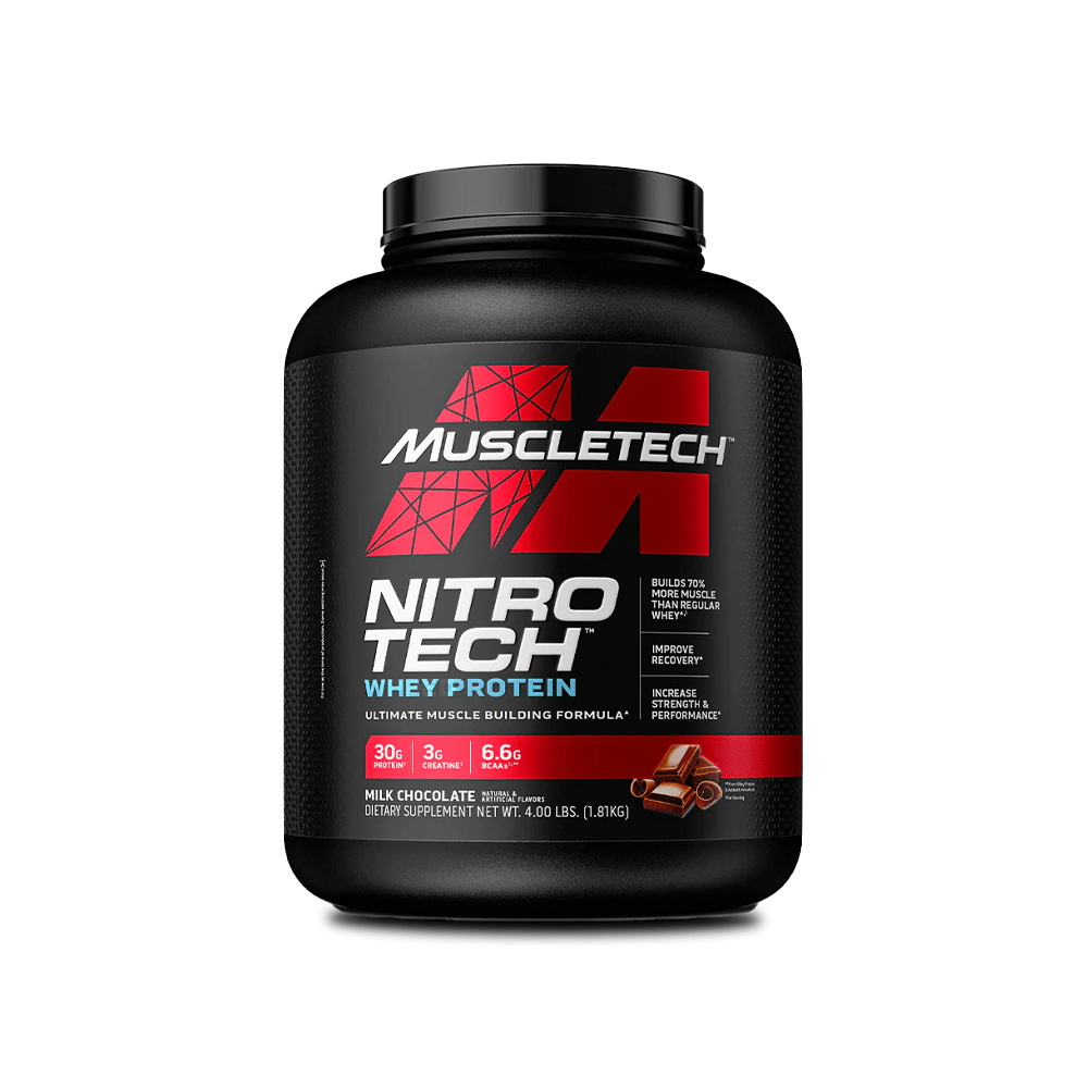Muscletech Whey Protein Powder – Nitro-Tech Whey Protein Isolate & Peptides Mix for Lean Muscle & Fast Recovery – 30g of Whey