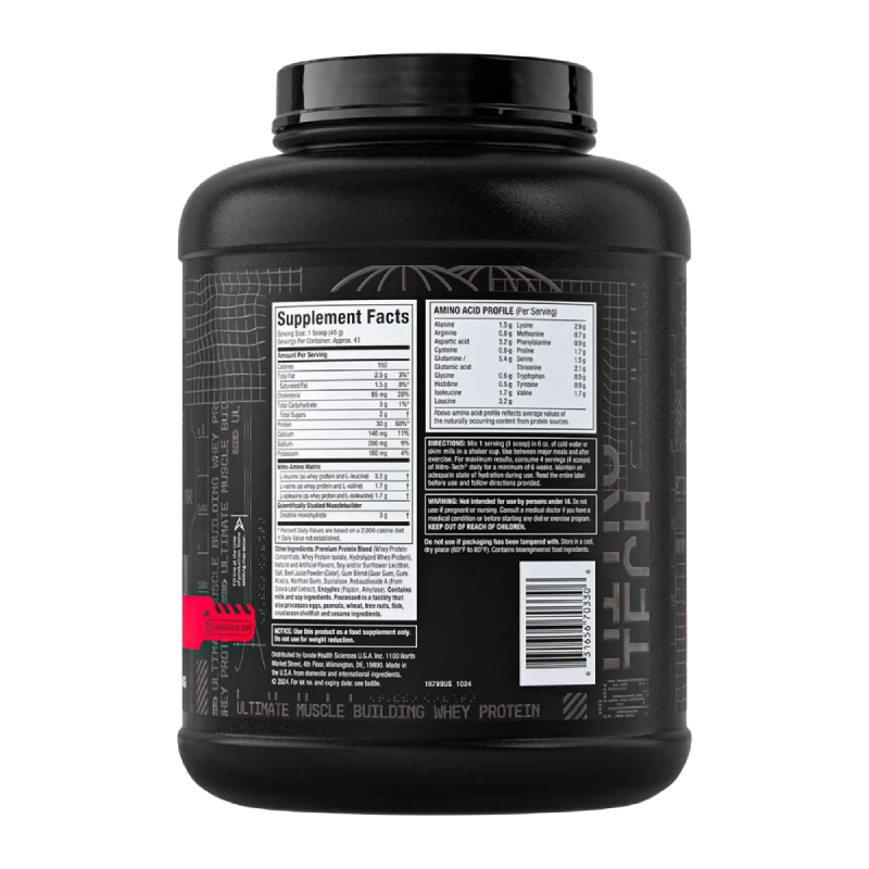 Muscletech Whey Protein Powder – Nitro-Tech Whey Protein Isolate & Peptides Mix for Lean Muscle & Fast Recovery – 30g of Whey