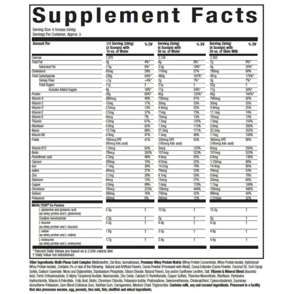 MuscleTech mass tech extreme 2000