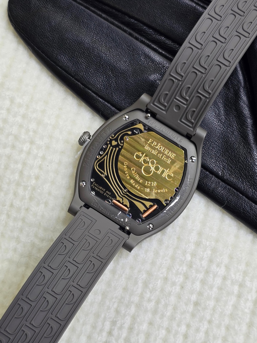   F.P. Journe Élégante Titalyt 48 Titanium Quartz 40mm Black Dial Unisex super clone Swiss 