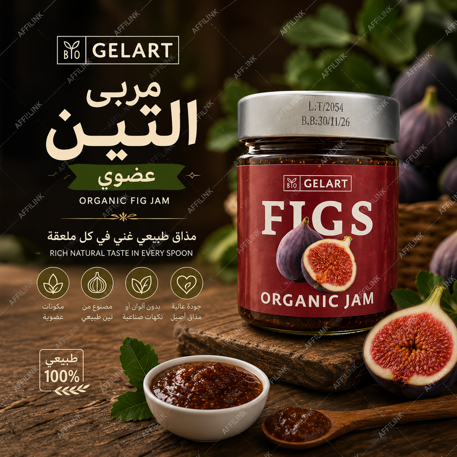 مربى التين العضوي الفاخر – GELART BIO