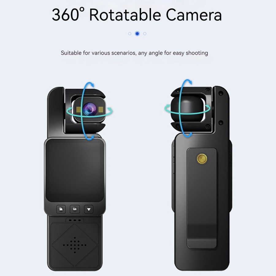 كاميرا تصوير ذكية 1080P WiFi مع شاشة HD ومانع اهتزاز