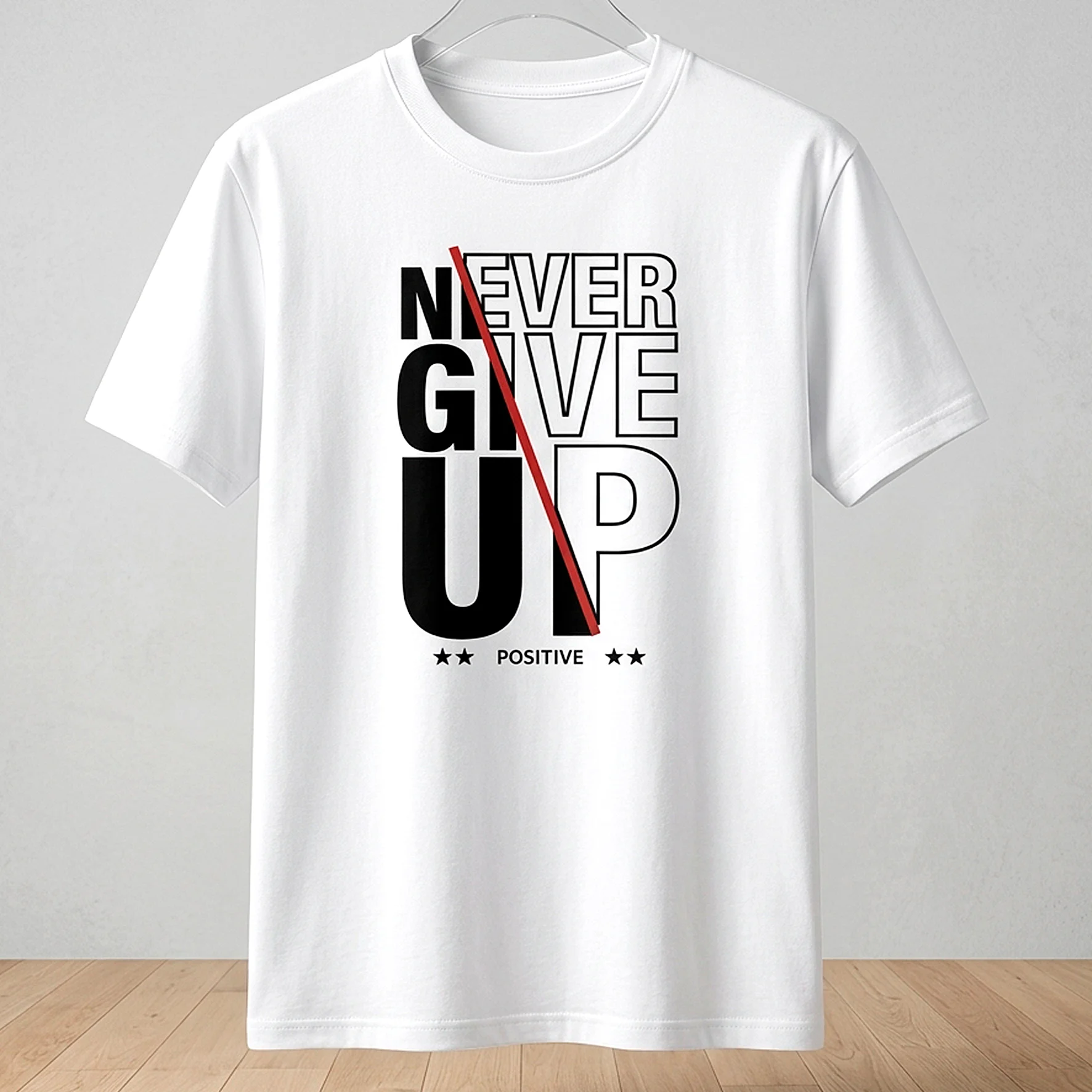 T-shirt Never Give UP