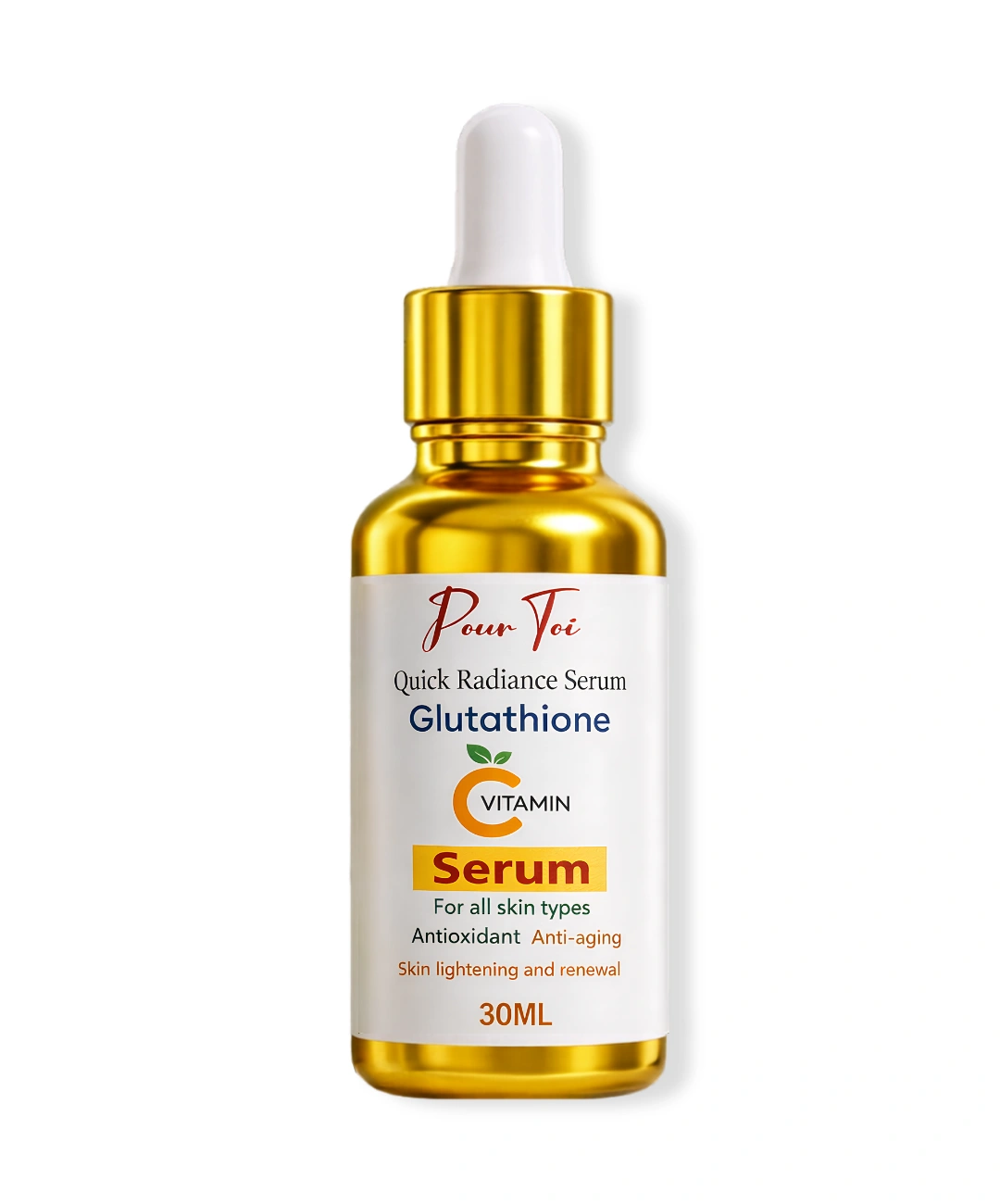 سيرم Quick Radiance Serum فيتامين سي و جلوتاثيون سيرم من بورتوا 30 ملي 
