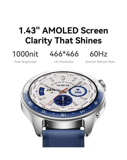 JOYROOM JR-FC3 Classic Series Smartwatch - Silver and Navy blue