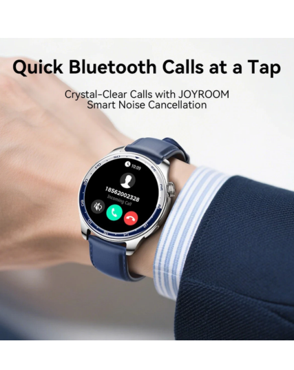 JOYROOM JR-FC3 Classic Series Smartwatch - Silver and Navy blue