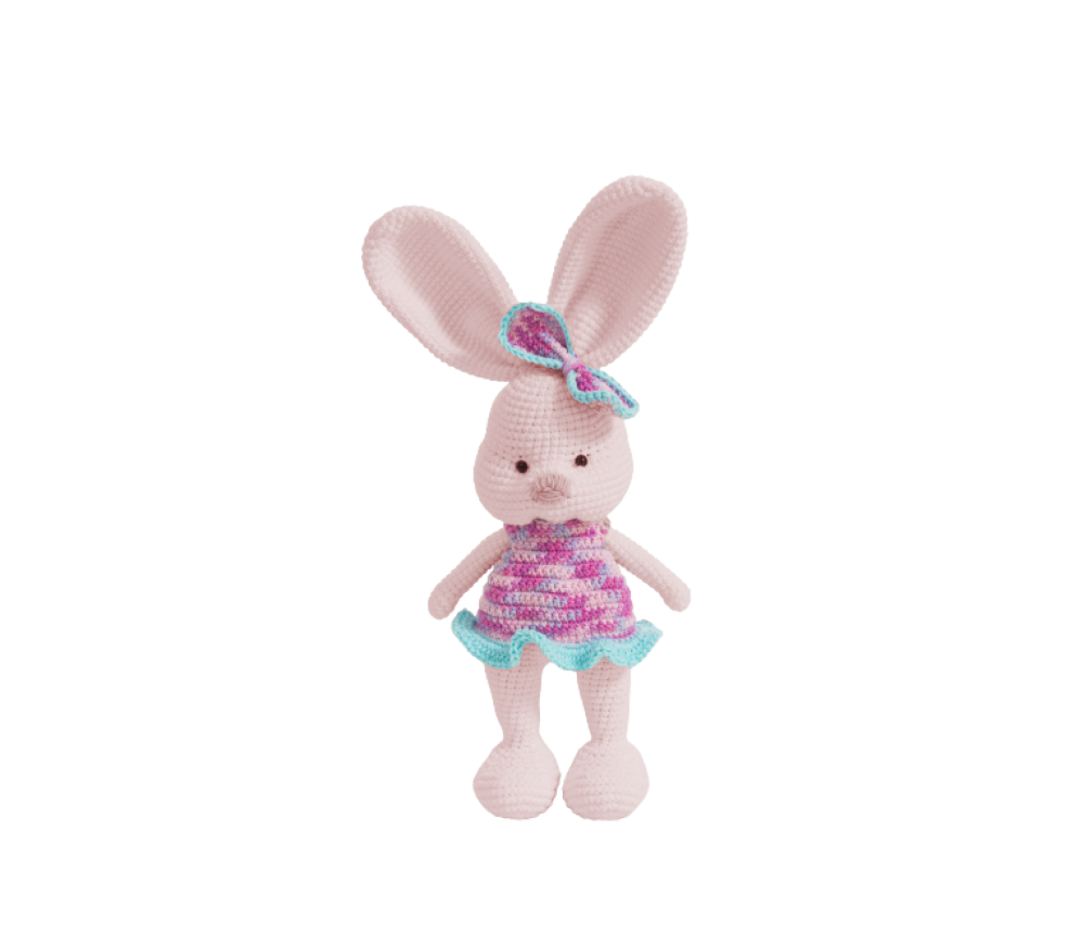 Crochet Bunny with a Bow