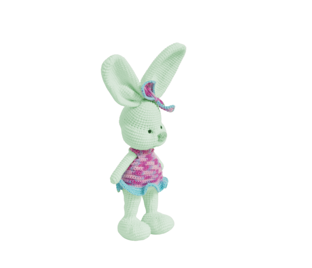 Crochet Bunny with a Bow