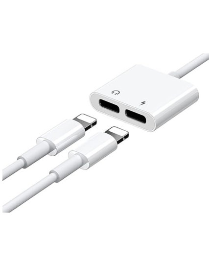 RL-LA07i Dual Lightning Audio Adapter | 2-in-1 Charging Splitter