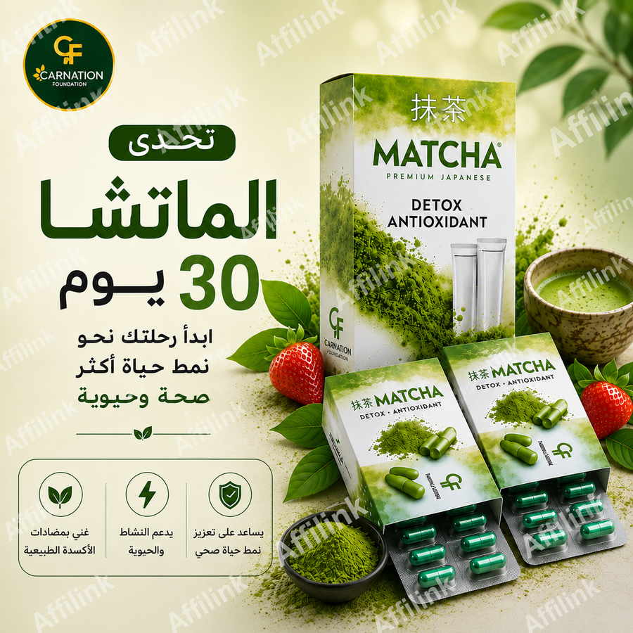 انضم إلى تحدي الماتشا لخسارة الوزن خلال 30 يوم Matcha Glow & Slim