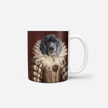 queen custom pet portrait mug