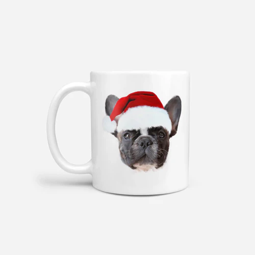 Santa Hat Custom Pet Mug